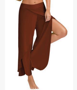 Pantalon de sport, fitness, yoga, jambes larges, coloré