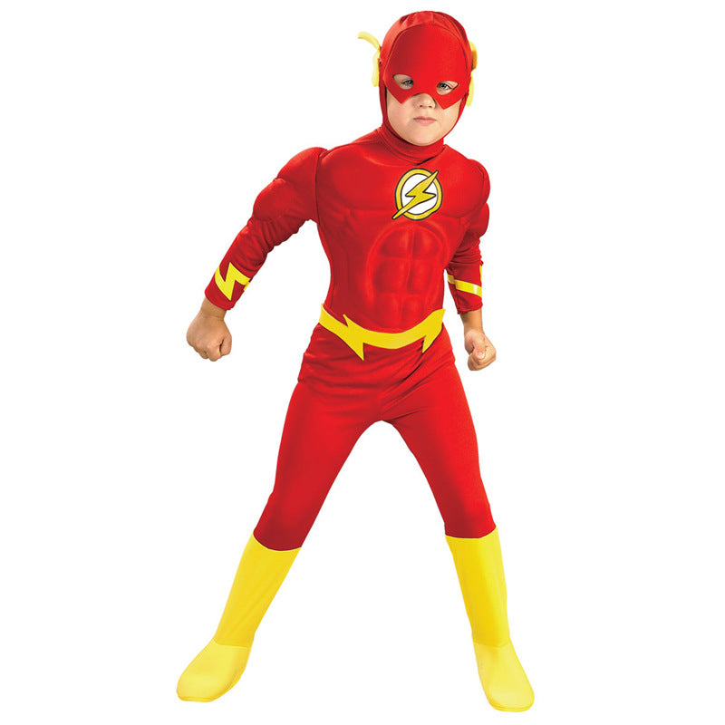 Children's Muscle Outfit Flash Halloween Dress Up Costumes