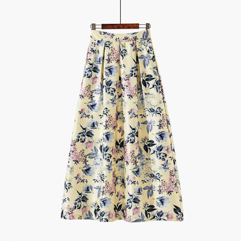 Women's Retro Dots Large Swing Dress Skirts