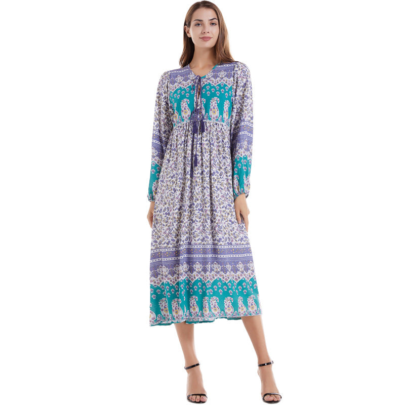 Bohemian Print Dress Floral Maxi Multiple Dresses