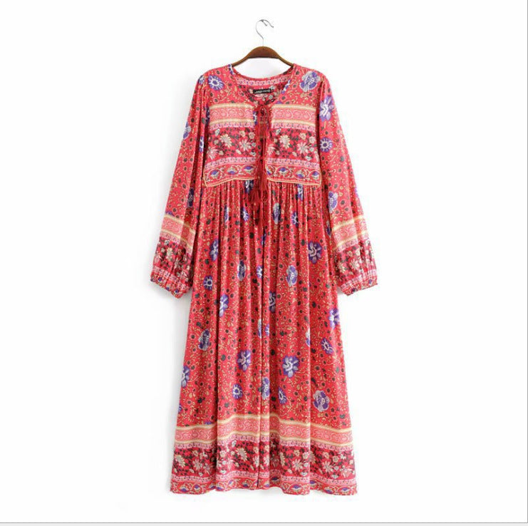 Bohemian Print Dress Floral Maxi Multiple Dresses