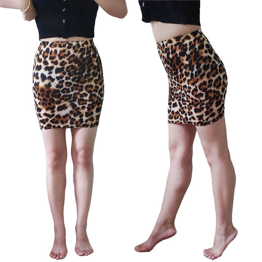 Women's Innovative Leopard Print Bag Printed Skirts