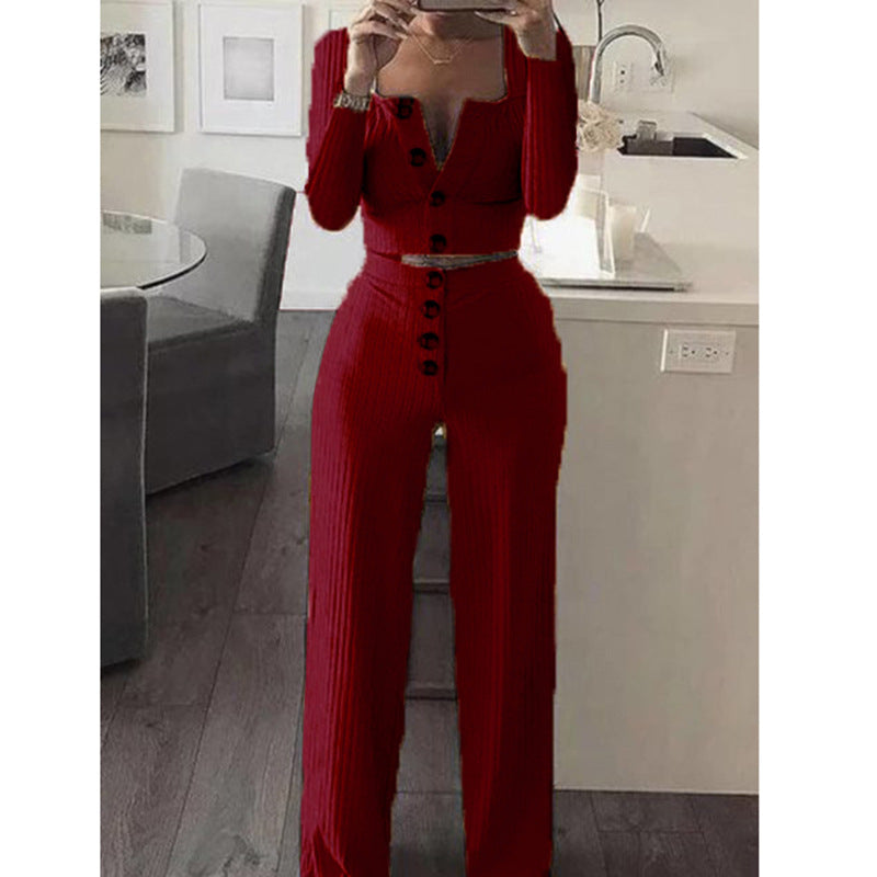 Fashion Beautiful Women's Long-sleeved Slim-fit Casual Suits