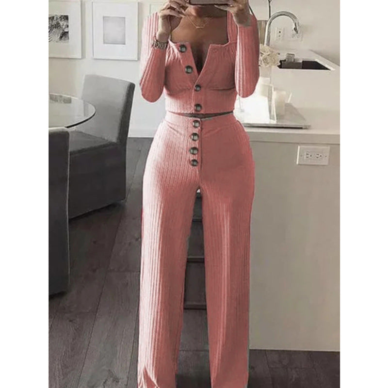 Fashion Beautiful Women's Long-sleeved Slim-fit Casual Suits