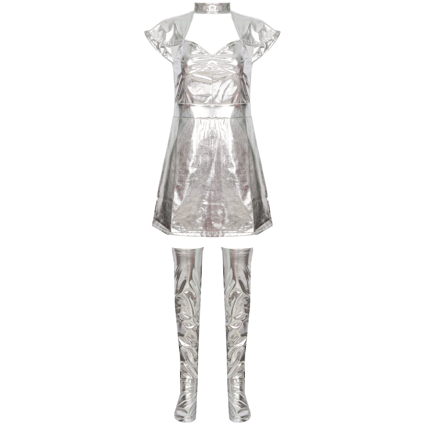 Costumes d'Halloween Space Planet Sier Tin Man