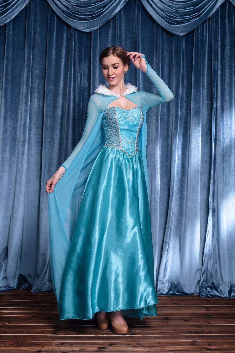 Costumes de princesse de conte de fées Elsa Frozen Anime Halloween