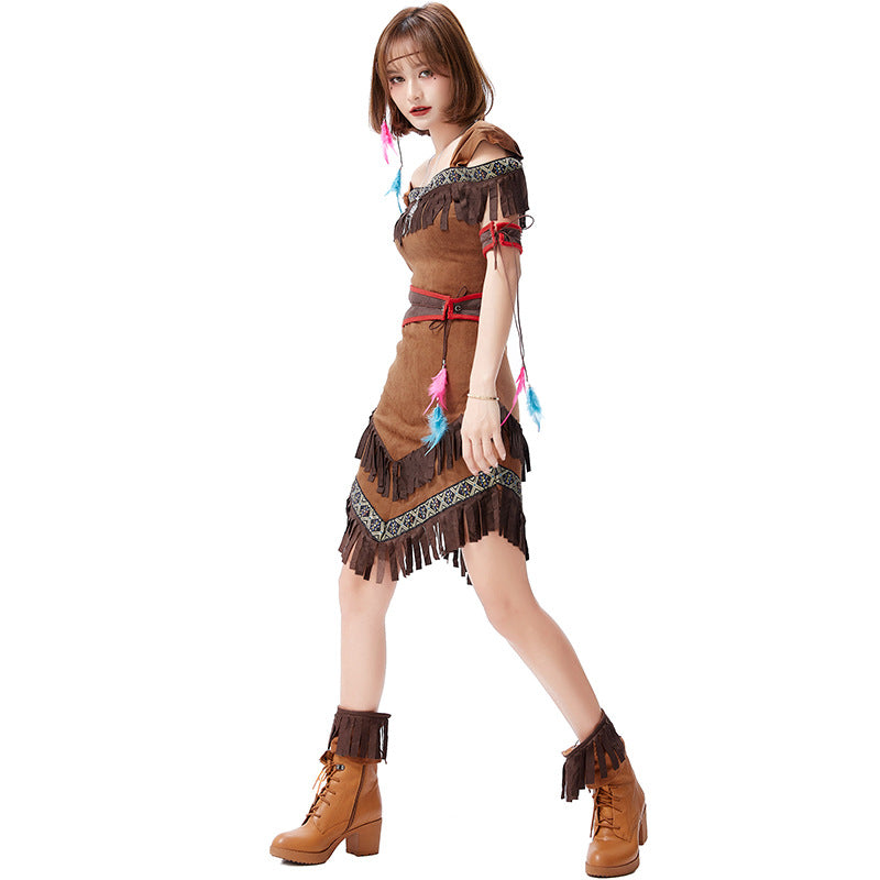 Party German Easter Indians Tassel Dress Costumes