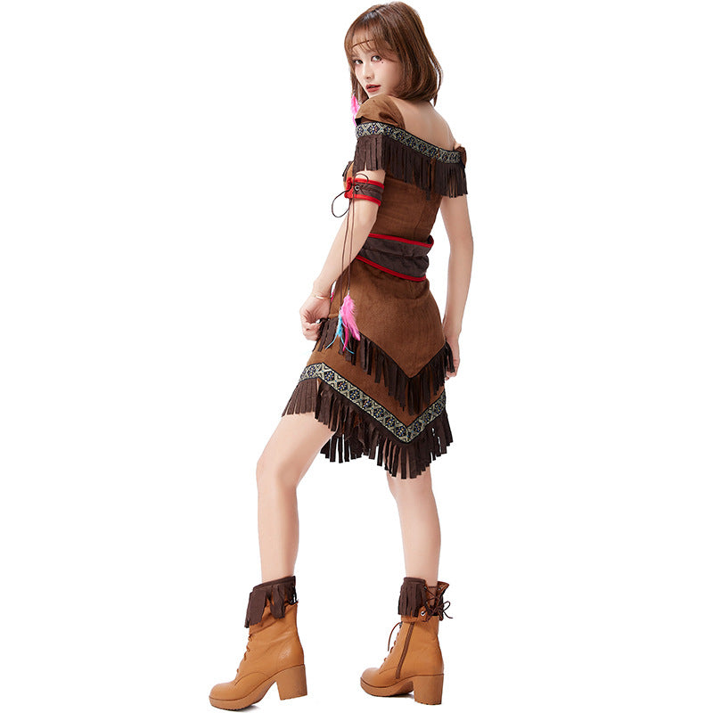 Party German Easter Indians Tassel Dress Costumes