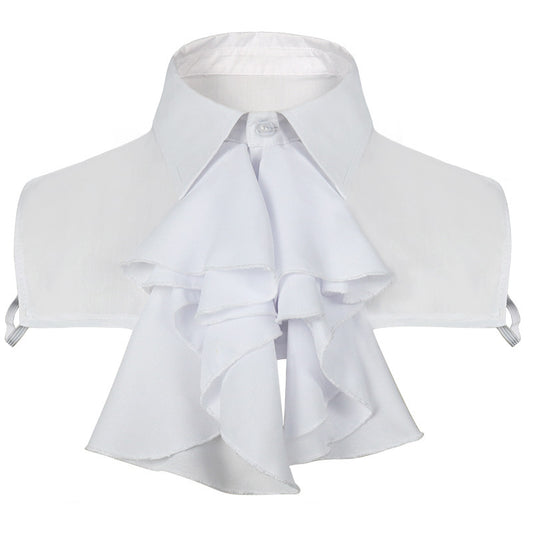 Women's & Men's Embroidered Collar Lace White Bow Tie Costumes