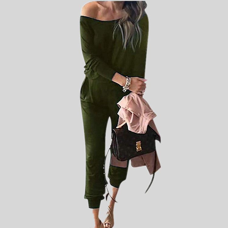 Women's Color Fashion Casual Long Sleeve Pocket Suits