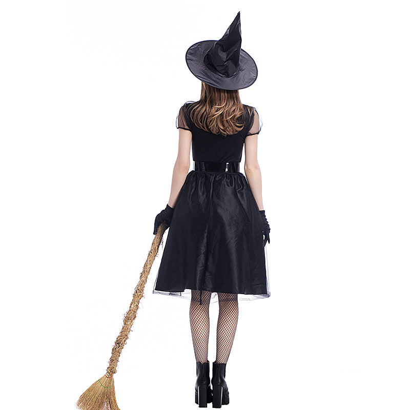 Pixel Halloween Black Veil Witch Temperament Night Costumes