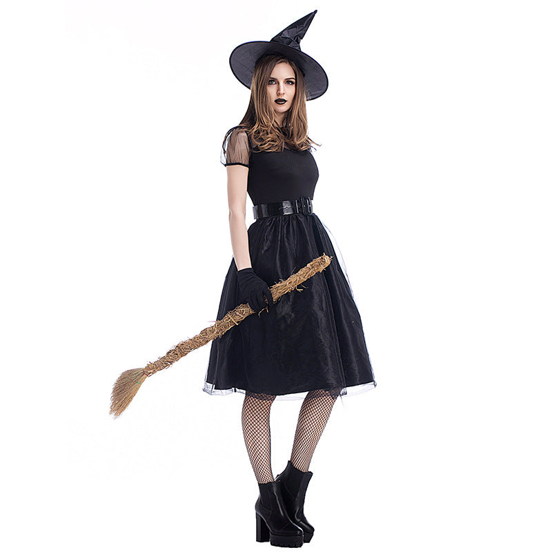 Pixel Halloween Black Veil Witch Temperament Night Costumes