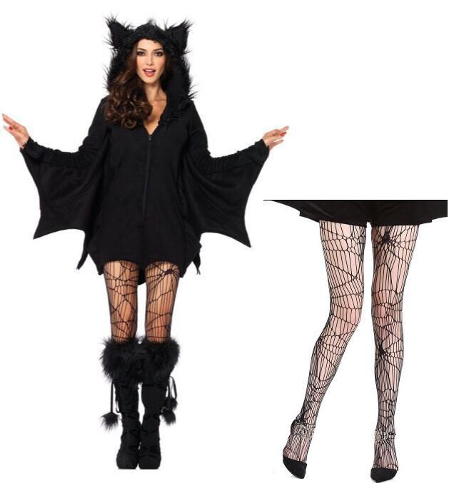 Glamorous Halloween Vampire Bat Role-playing Game Costumes