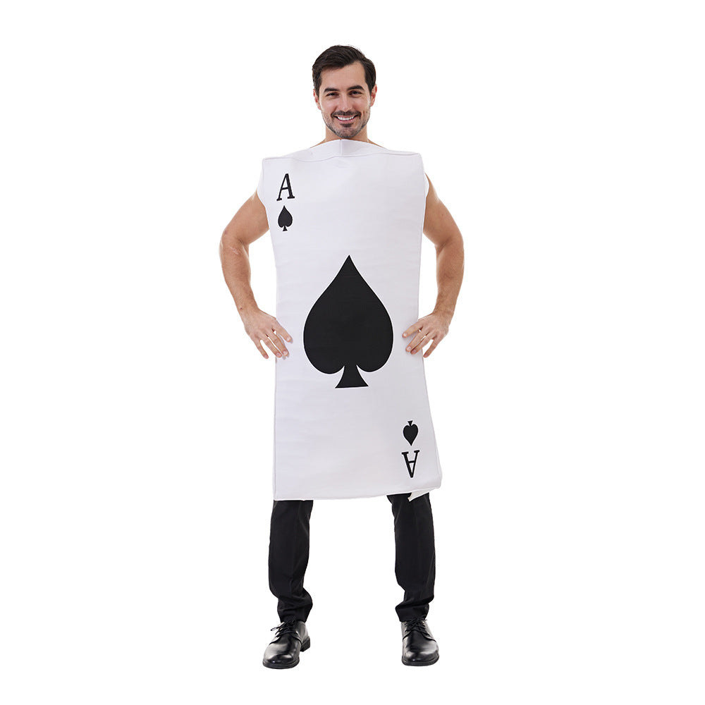 Halloween Fun Playing Cards Party Performance Costumes