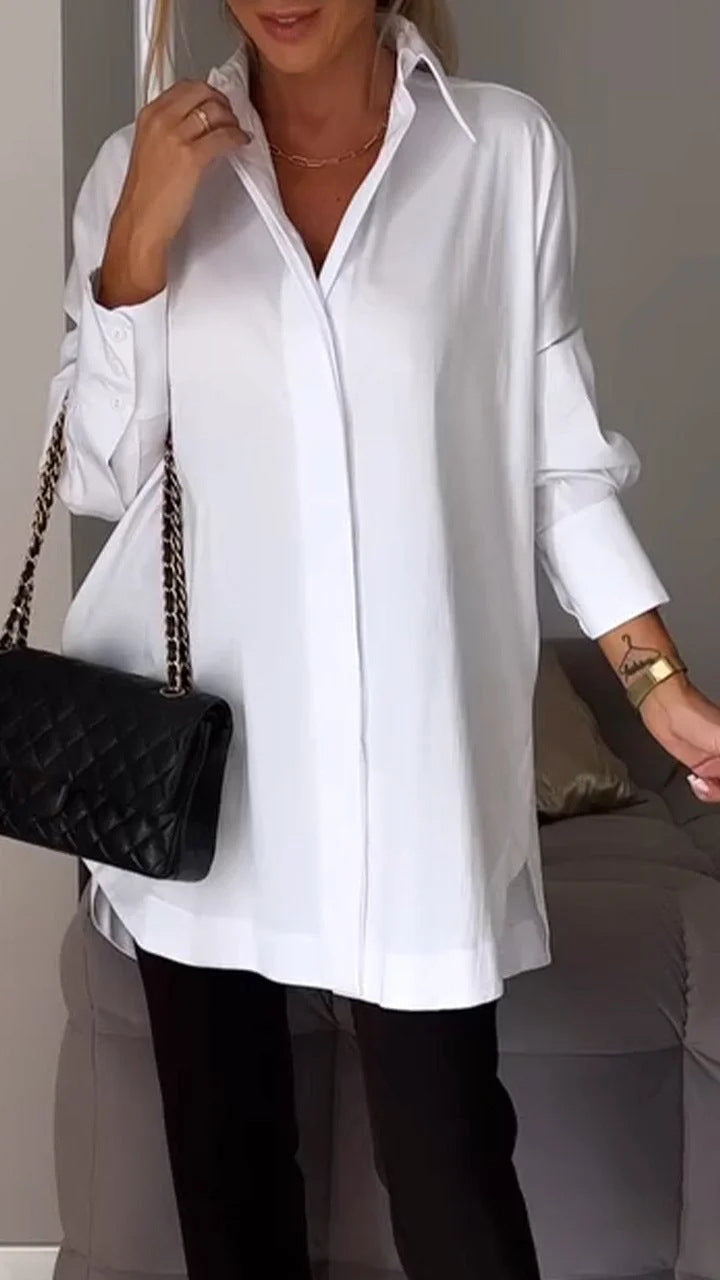 Charming Casual Pullover Long Sleeve Shirt Blouses