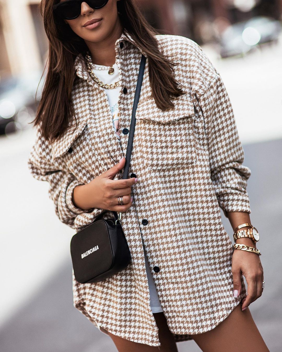 Chemisiers à manches longues à motifs tendance pour femmes