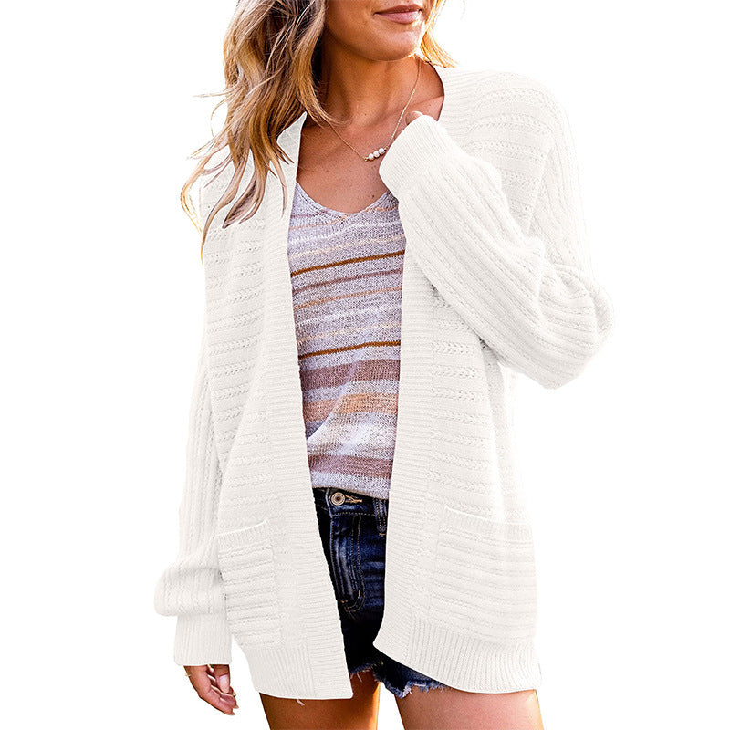 Women's Stylish Fashion Lantern Sleeve Knitted Cardigans