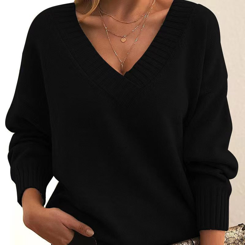 Women's Slouchy Creative Pullover Loose Casual Sweaters