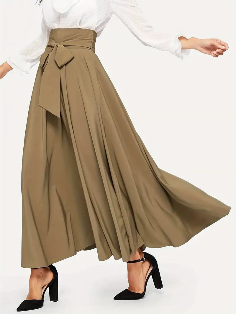 Women's High Waist Slimming Front A- Line Skirts