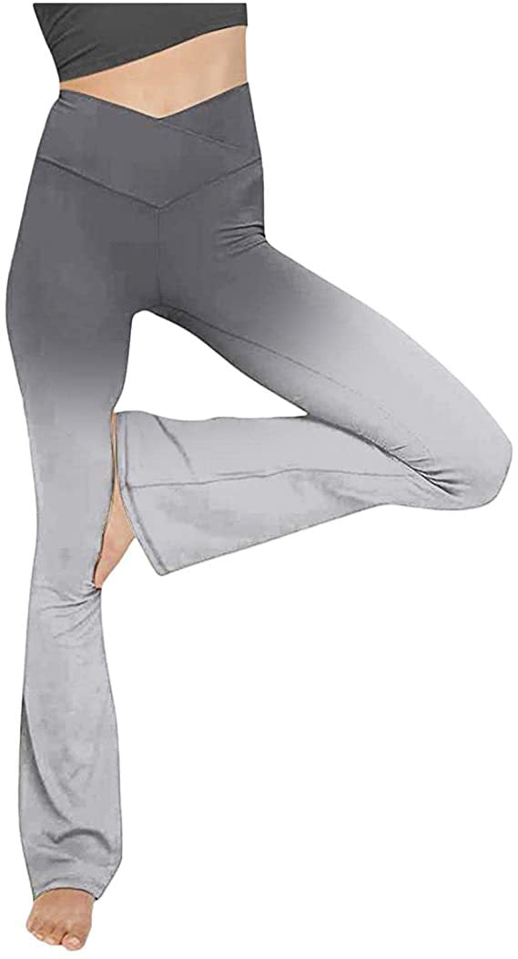 Pantalon décontracté taille haute slim couleur unie