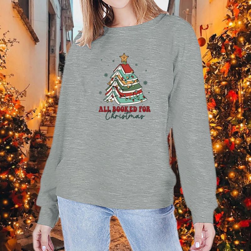 Women's Round Neck Long-sleeved Halloween Christmas Festival Sweaters