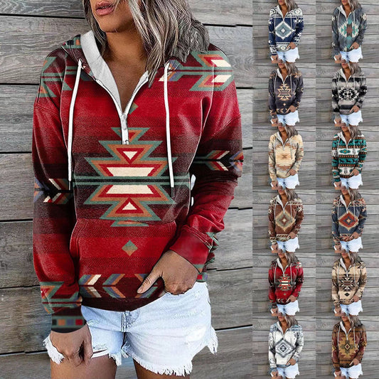 Cool Stylish Women's Glamorous Ethnic Hoodie Sweaters