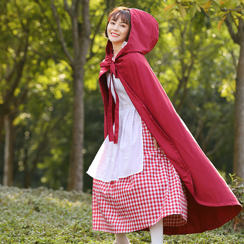 Costumes de spectacle d'Halloween de la Fée Petit Chaperon Rouge