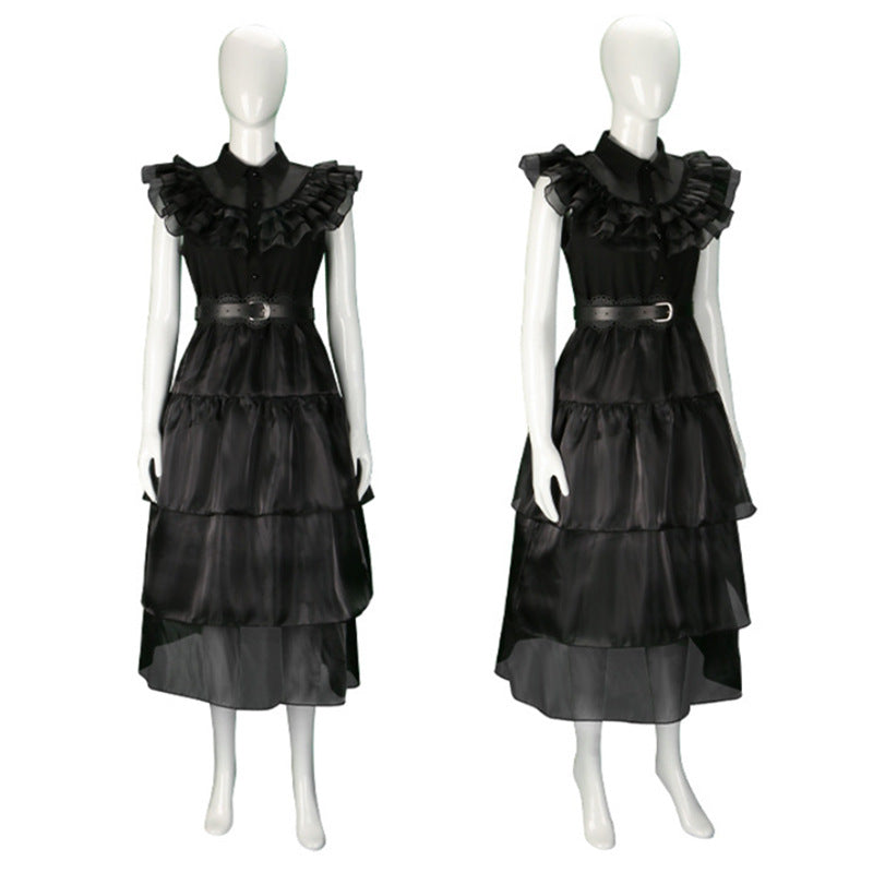 Robe en gaze Adams Clothes Mercredi Costumes noirs