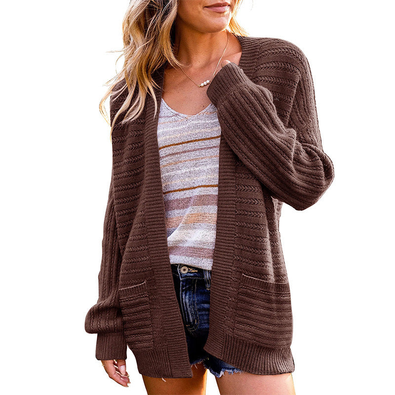 Women's Stylish Fashion Lantern Sleeve Knitted Cardigans