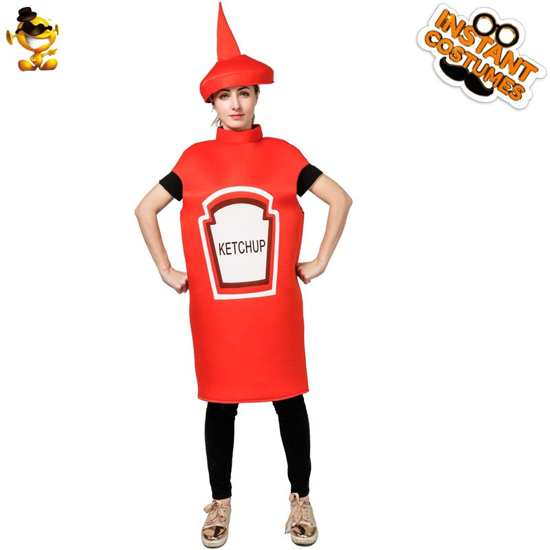 Costumes drôles pour femmes, hommes et couples à la sauce tomate et à la moutarde