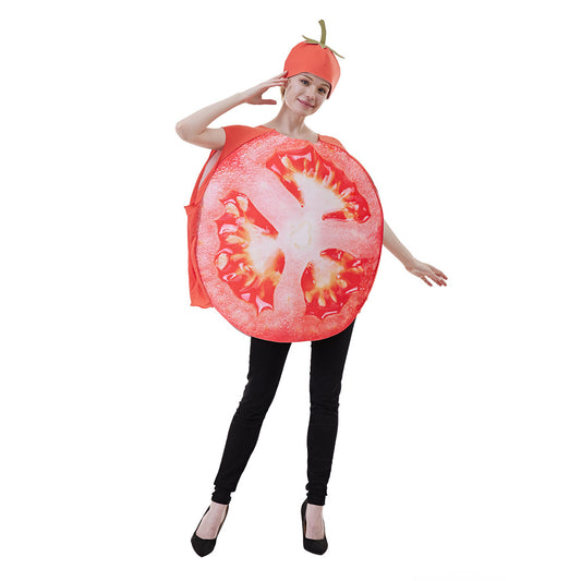 Vêtements en tranches de fruits Costumes de tomates et de légumes pour adultes