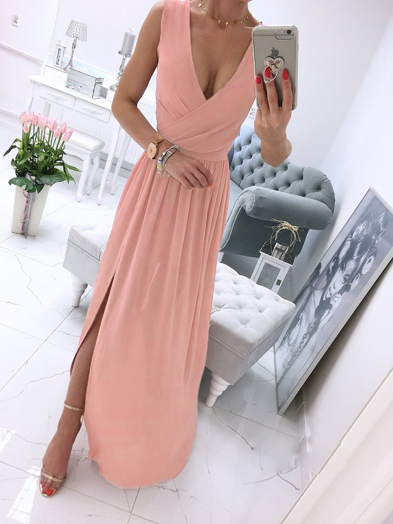 Women's Cool Summer Solid Color Dress Dresses