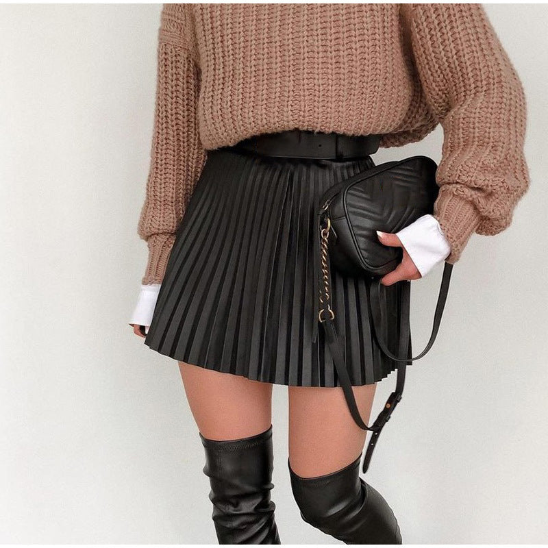 Women's Autumn Summer Wear Pleated Slim Sexy Skirts