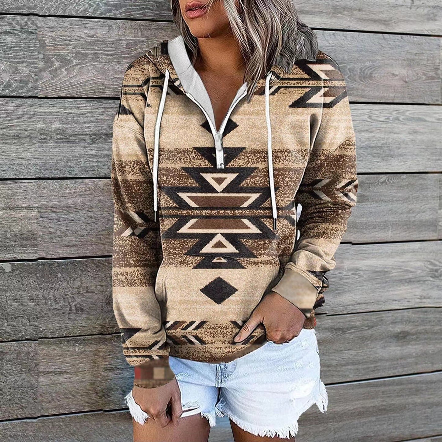 Cool Stylish Women's Glamorous Ethnic Hoodie Sweaters