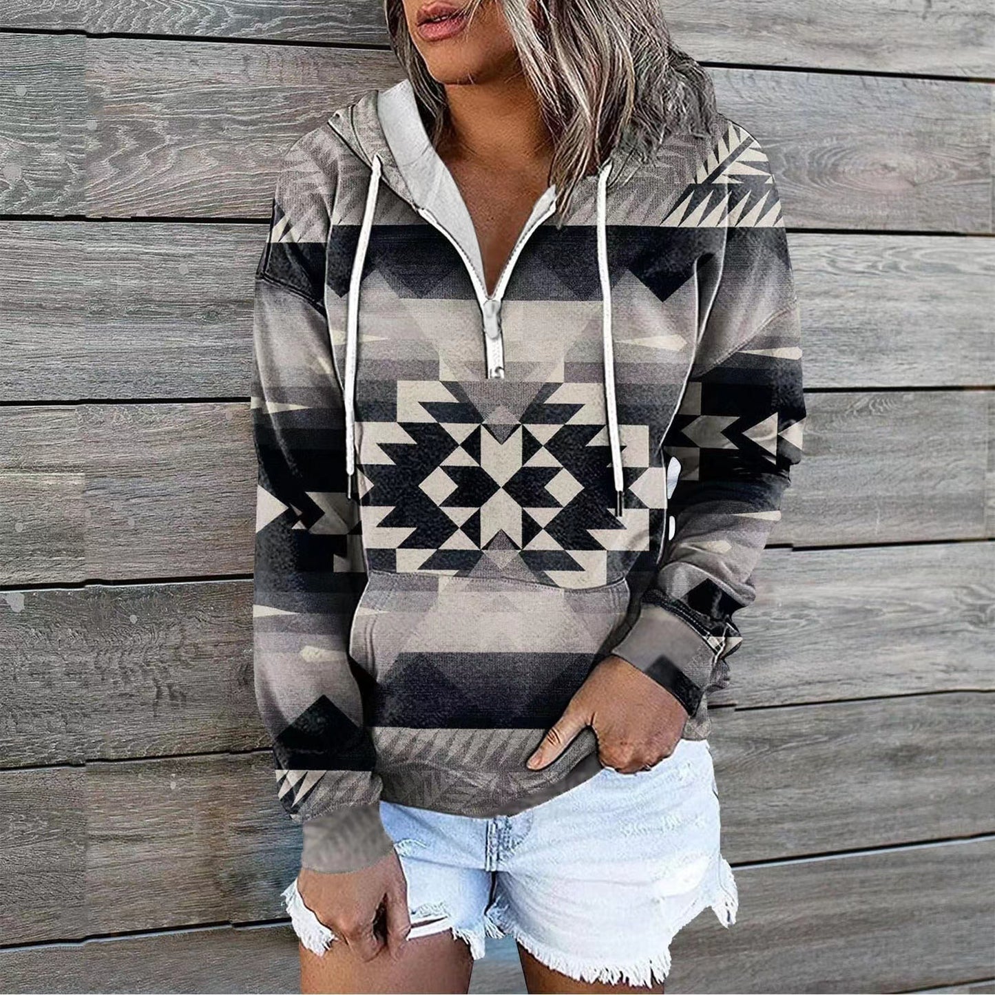 Cool Stylish Women's Glamorous Ethnic Hoodie Sweaters