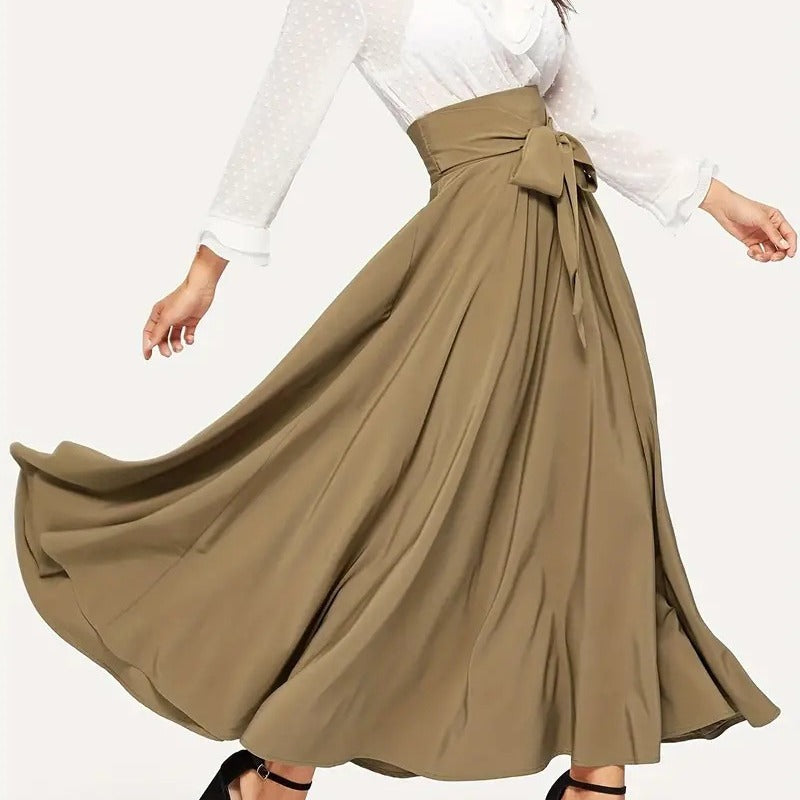 Women's High Waist Slimming Front A- Line Skirts