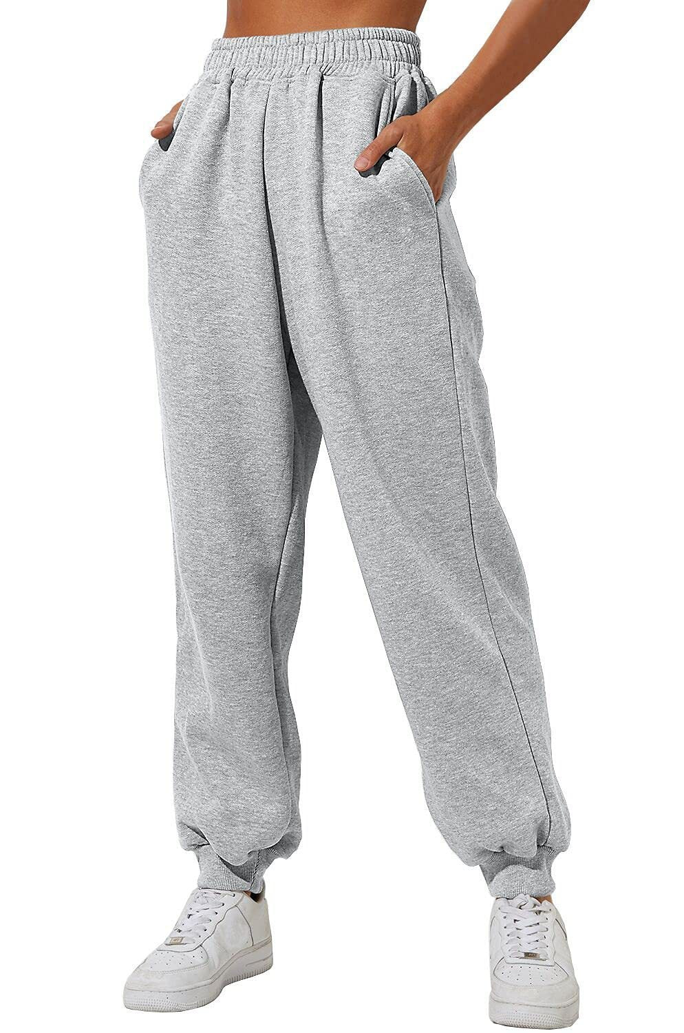 Pantalon de jogging décontracté et confortable pour femme avec taille ample