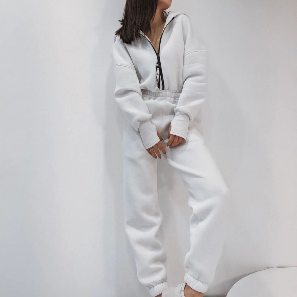 Women's Sports And Leisure Hooded One-piece Jumpsuits