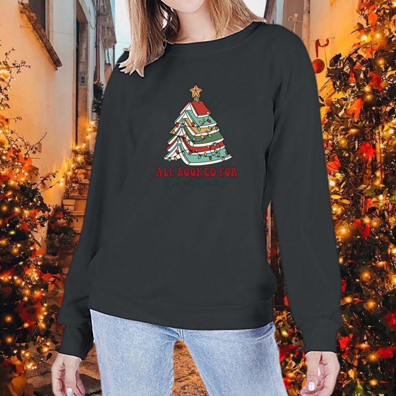 Women's Round Neck Long-sleeved Halloween Christmas Festival Sweaters