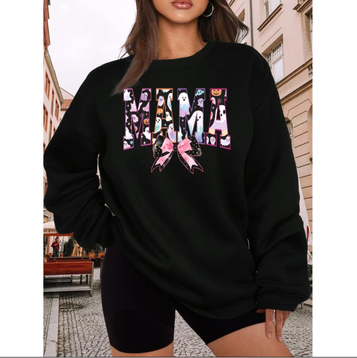 Female Pullover Round Neck Long Sleeves Sweaters