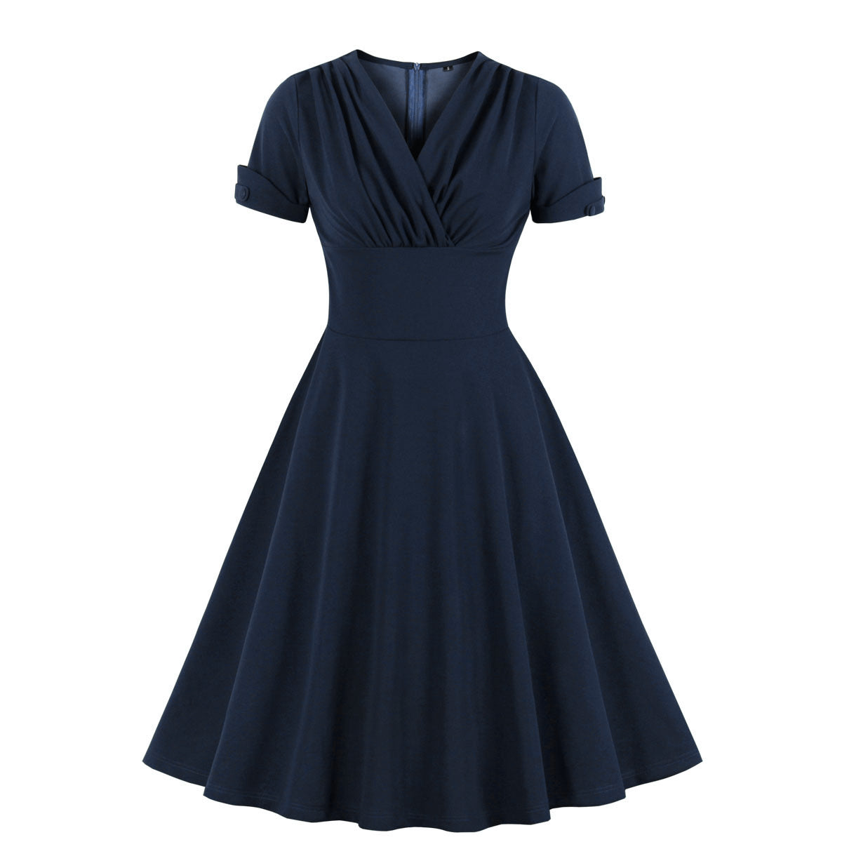 Women's Elegant Mature Waist Slimming Sleeve Retro Dresses