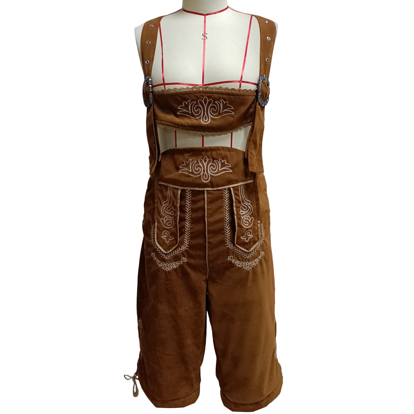 Men's German Beer Festival Overalls Suspender Costumes