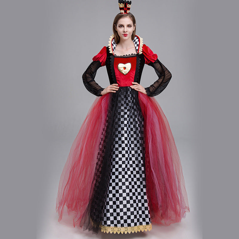 Costumes de Peach Heart pour le spectacle de la Reine Rouge d'Alice au Pays des Merveilles