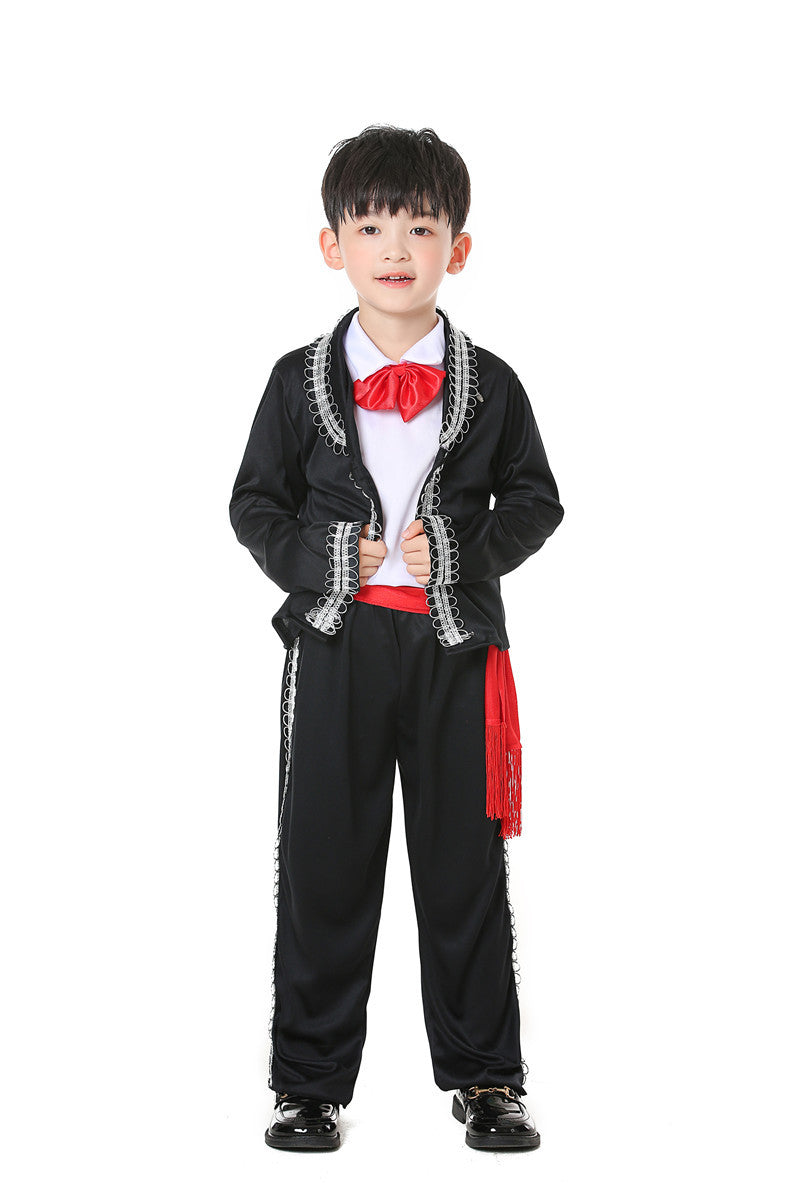 Costumes nationaux traditionnels mexicains pour enfants et adultes et maquillage