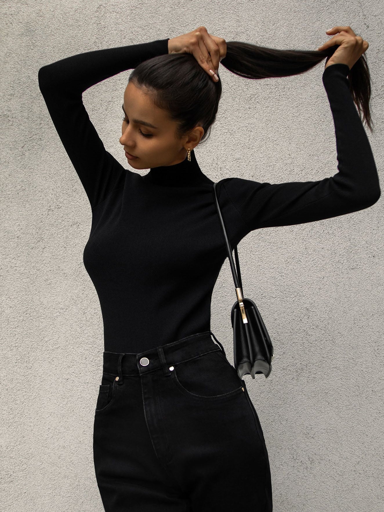 Turtleneck Bottoming Shirt Elegant Slim Fit Sweaters