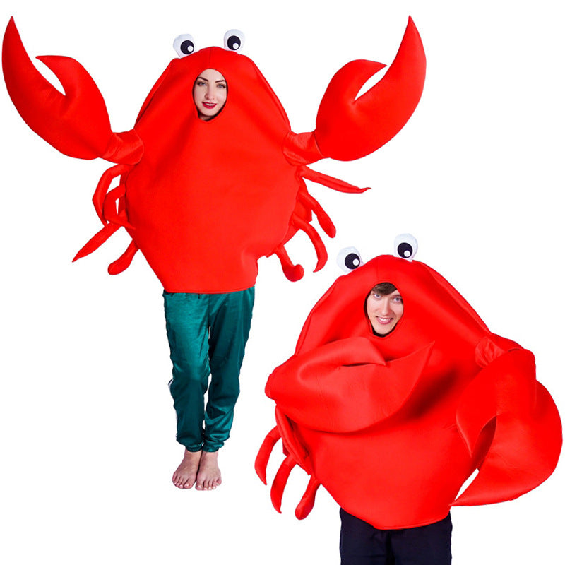 Costumes d'animaux mignons et amusants pour couple de crabes