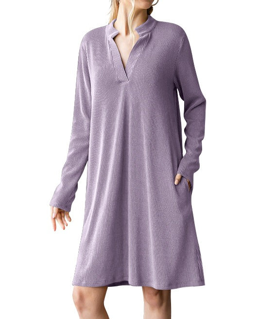 Women's Versatile Long Sleeve Loose Dress Dresses