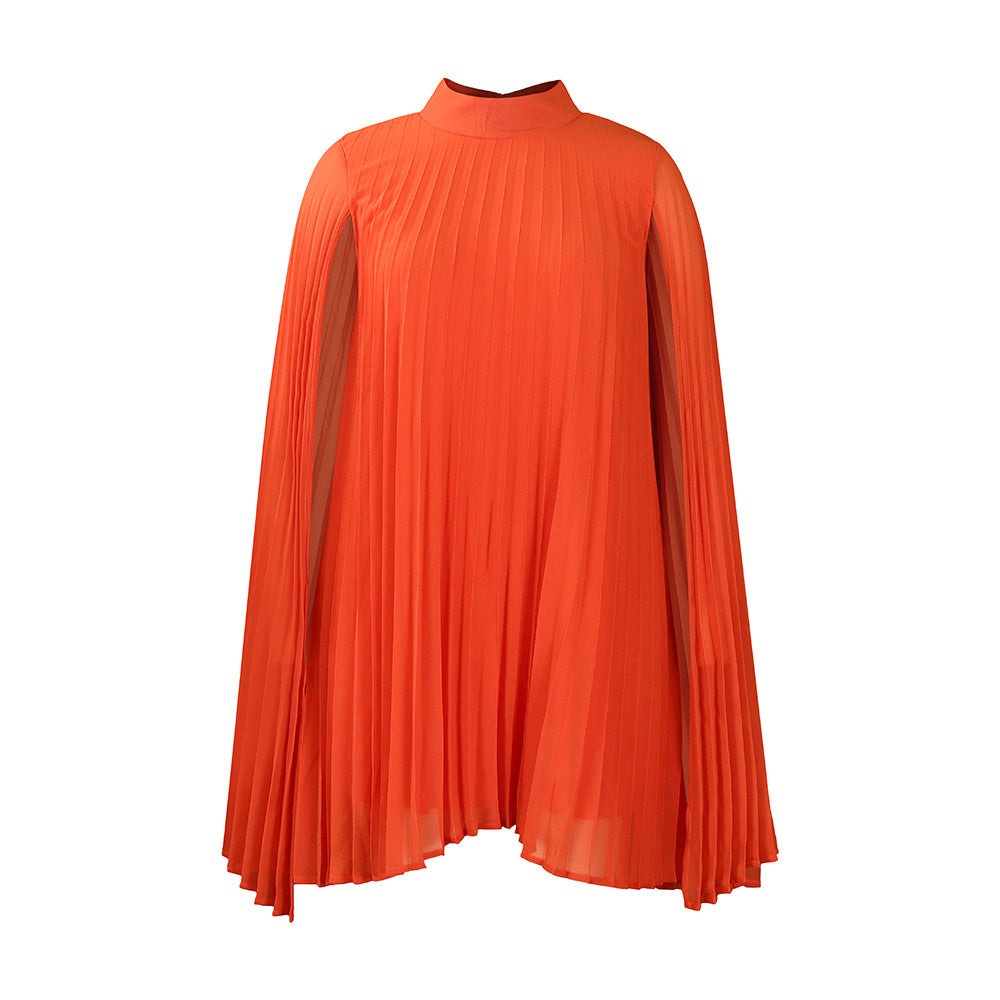 Women's And Fashionable Chiffon Pullover Cloak Batwing Dresses