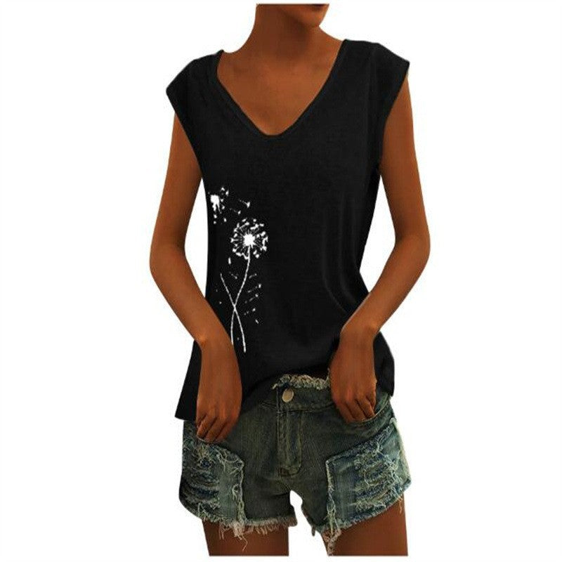 Women's Solid Color Cover Sleeve Casual Loose Blouses