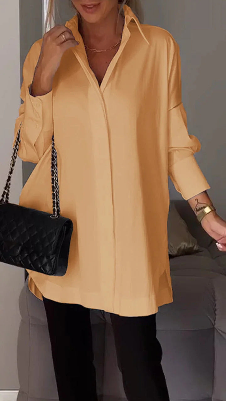 Charming Casual Pullover Long Sleeve Shirt Blouses